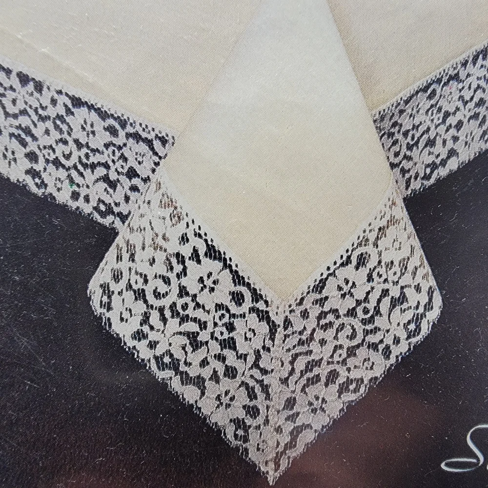 Vintage Tablecloth Ambassador No. 6100 White 68 X 104 Oval New Styled